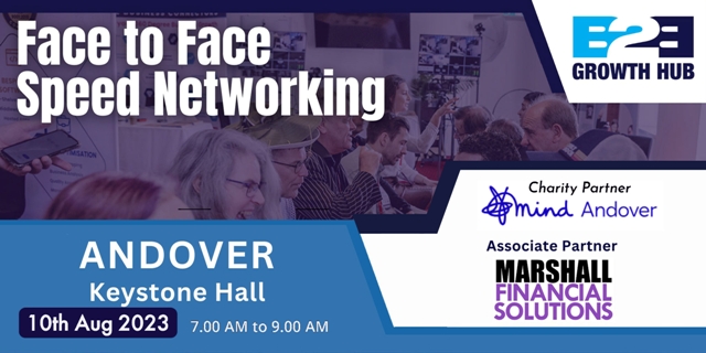 Andover Face 2 Face Morning Speed Networking - 10th Aug 2023 Andover Face 2 Face Morning Speed Networking - 10th Aug 2023