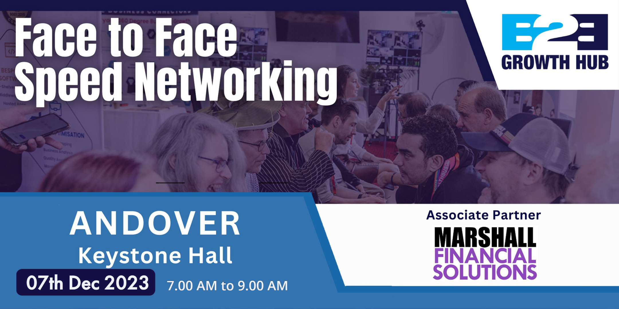 Andover Face 2 Face Morning Speed Networking - 07th Dec 2023 Andover Face 2 Face Morning Speed Networking - 07th Dec 2023