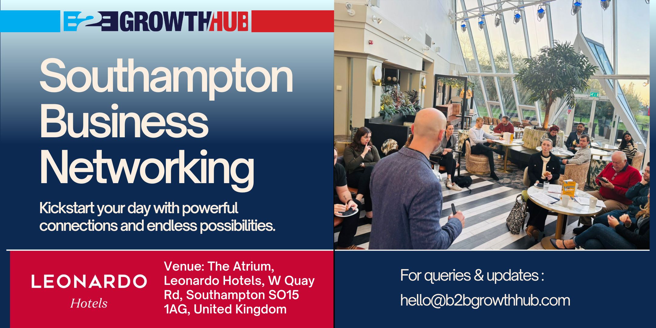 Southampton Business Breakfast Networking Mornings at Leonardo Royal Hotel Southampton Business Breakfast Networking Mornings at Leonardo Royal Hotel